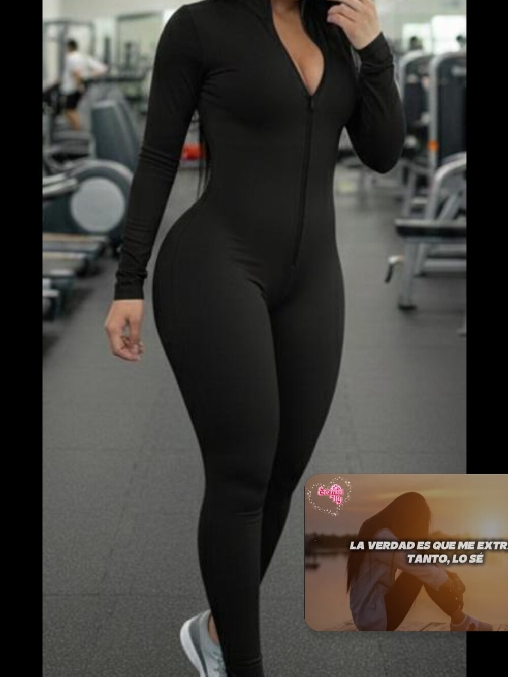 Sleek Black Zip-Up Jumpsuit